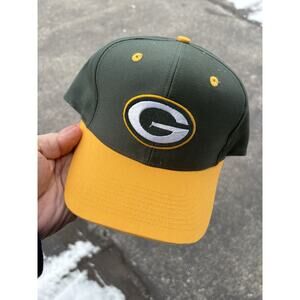 Vintage 90s Green Bay Packers Team NFL SnapBack Adjustable Hat